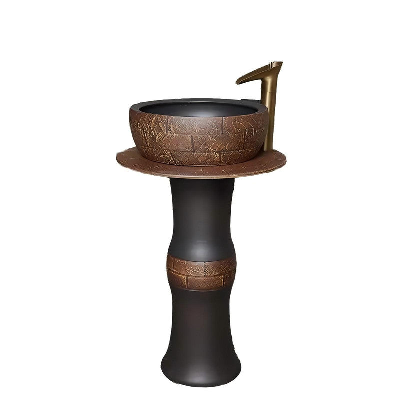 Ceramic Sanitary Ware Pedestal Wash Basin