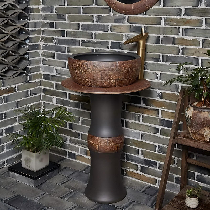 Ceramic Sanitary Ware Pedestal Wash Basin