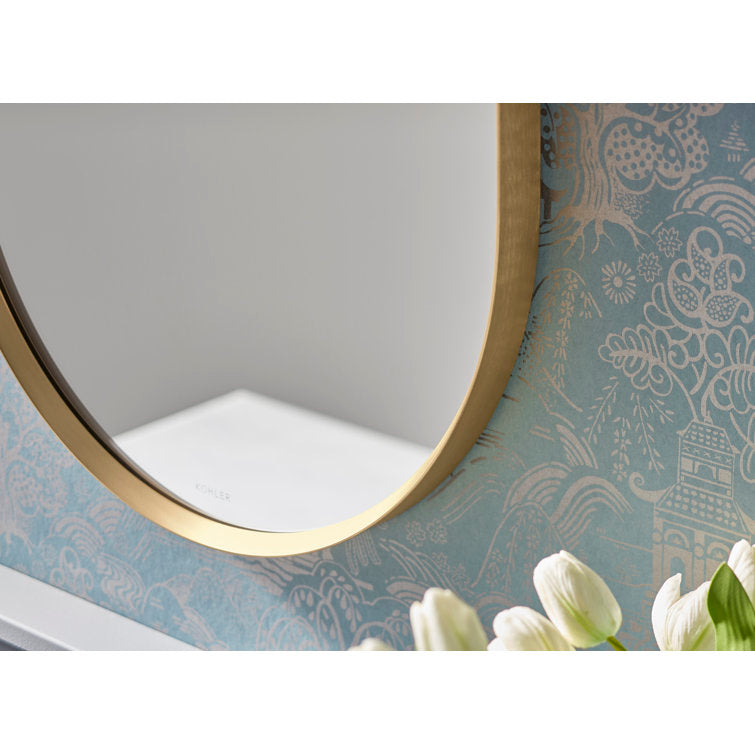 Essential Round Wall Mirror, Bathroom/Vanity Mirror with Frame