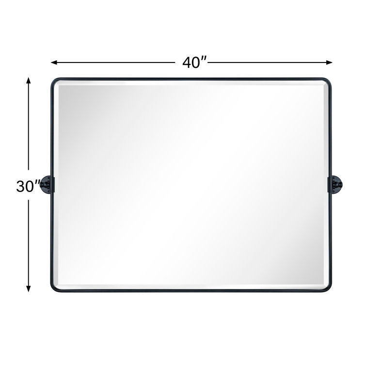 Horizontal Beveled Bathroom / Vanity Mirror
