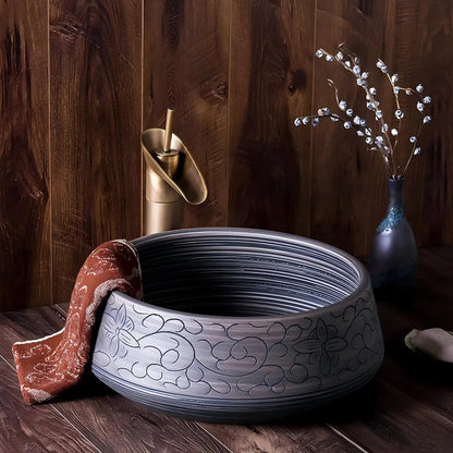 Ceramic Bathroom Artistic Hand-Washing Basin