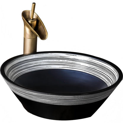 Porcelain Bathroom Ceramic Counter Top Sinks Wash Basin
