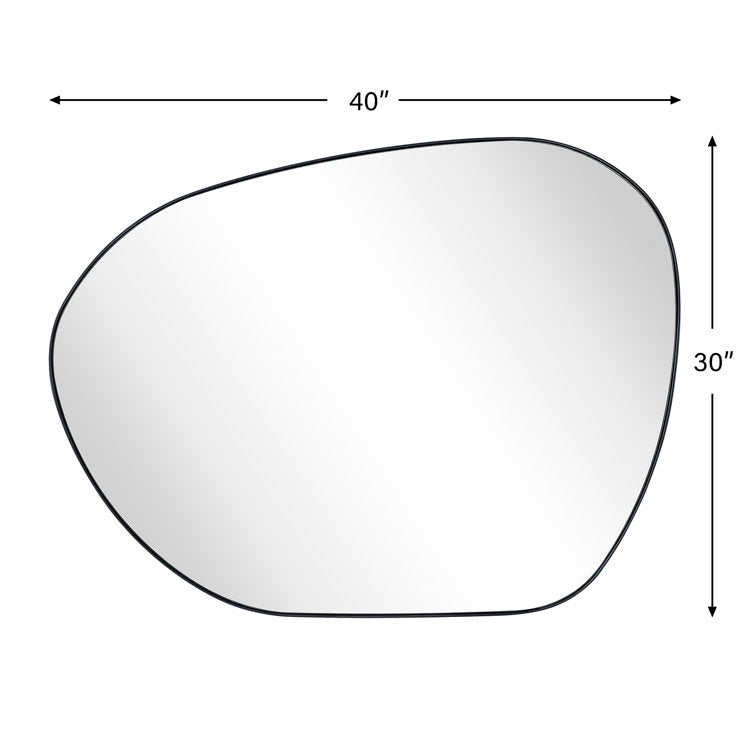 Irregular Shaped Mirror for Living Room, Bathroom or Entry