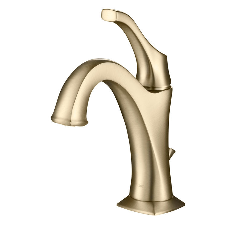 Single Hole 1-Handle WaterSense Bathroom Sink Faucet with Drain and Deck Plate