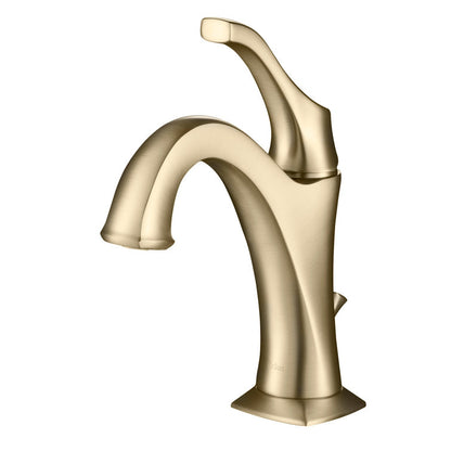 Single Hole 1-Handle WaterSense Bathroom Sink Faucet with Drain and Deck Plate