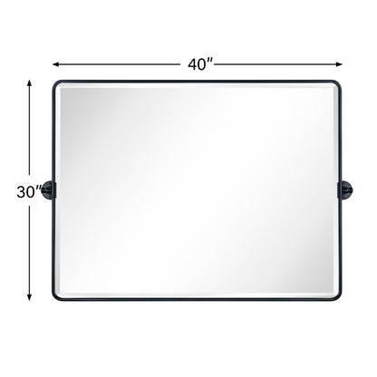 Horizontal Beveled Bathroom / Vanity Mirror